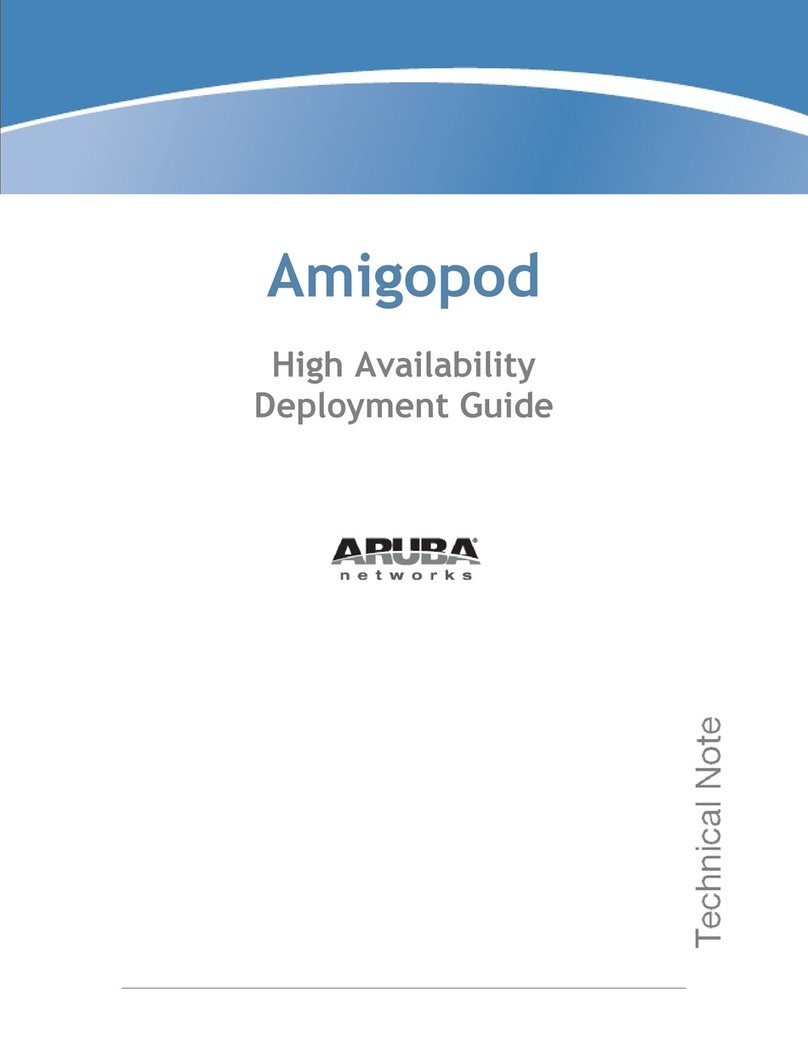 Aruba Networks PowerConnect W Clearpass 100 Software Deployment guide Aruba Networks PowerConnect W Clearpass 100 Software Deployment guide