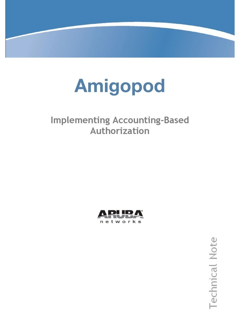 AMIGOPOD PowerConnect W Clearpass 100 Software User manual