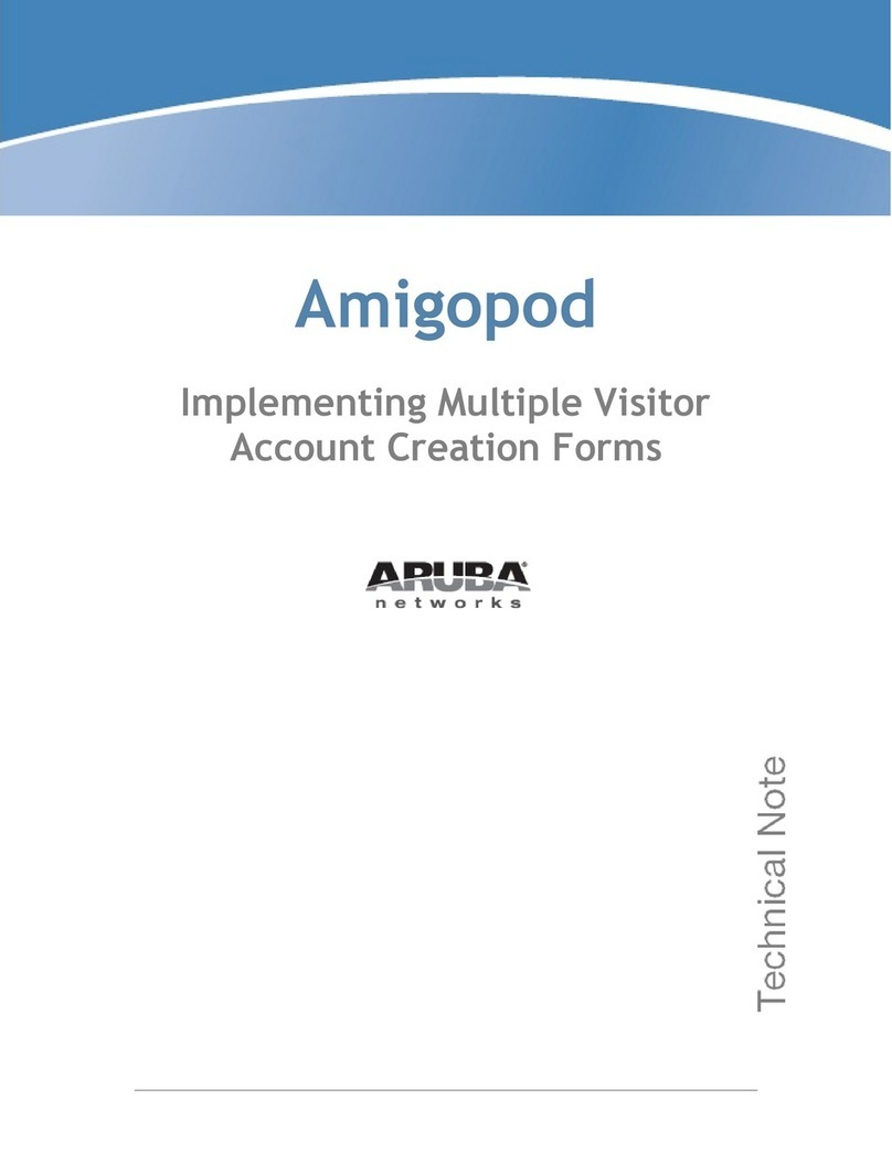 Aruba Networks PowerConnect W Clearpass 100 Software User manual