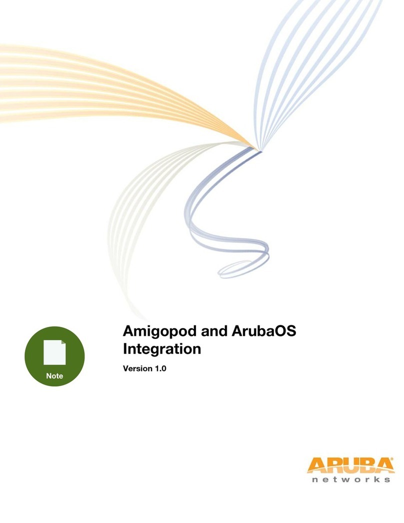 AMIGOPOD PowerConnect W Clearpass 100 Software Quick setup guide AMIGOPOD PowerConnect W Clearpass 100 Software Quick setup guide