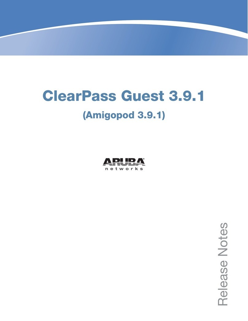 AMIGOPOD PowerConnect W Clearpass 100 Software Instruction Manual AMIGOPOD PowerConnect W Clearpass 100 Software Instruction Manual