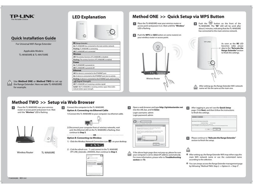 TP-Link TL-WA750RE User manual