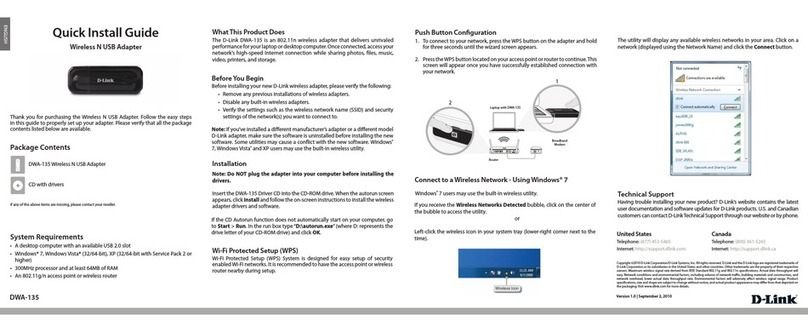 D-Link DWA-135 User manual D-Link DWA-135 User manual