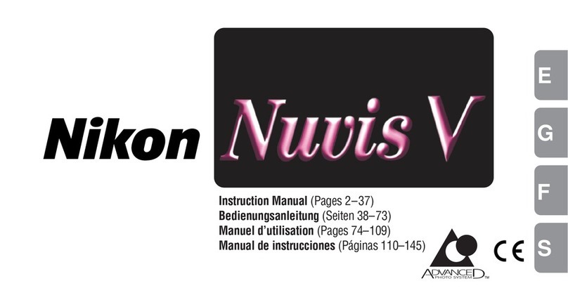 Nikon Nuvis S - Point & Shoot User manual