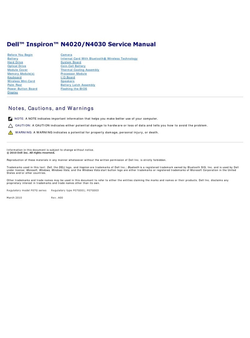 Dell Inspiron 14 Intel User manual Dell Inspiron 14 Intel User manual