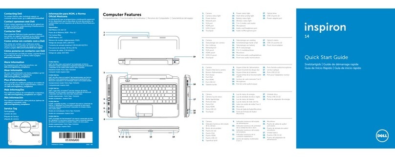 Dell Inspiron 14 3420 User manual