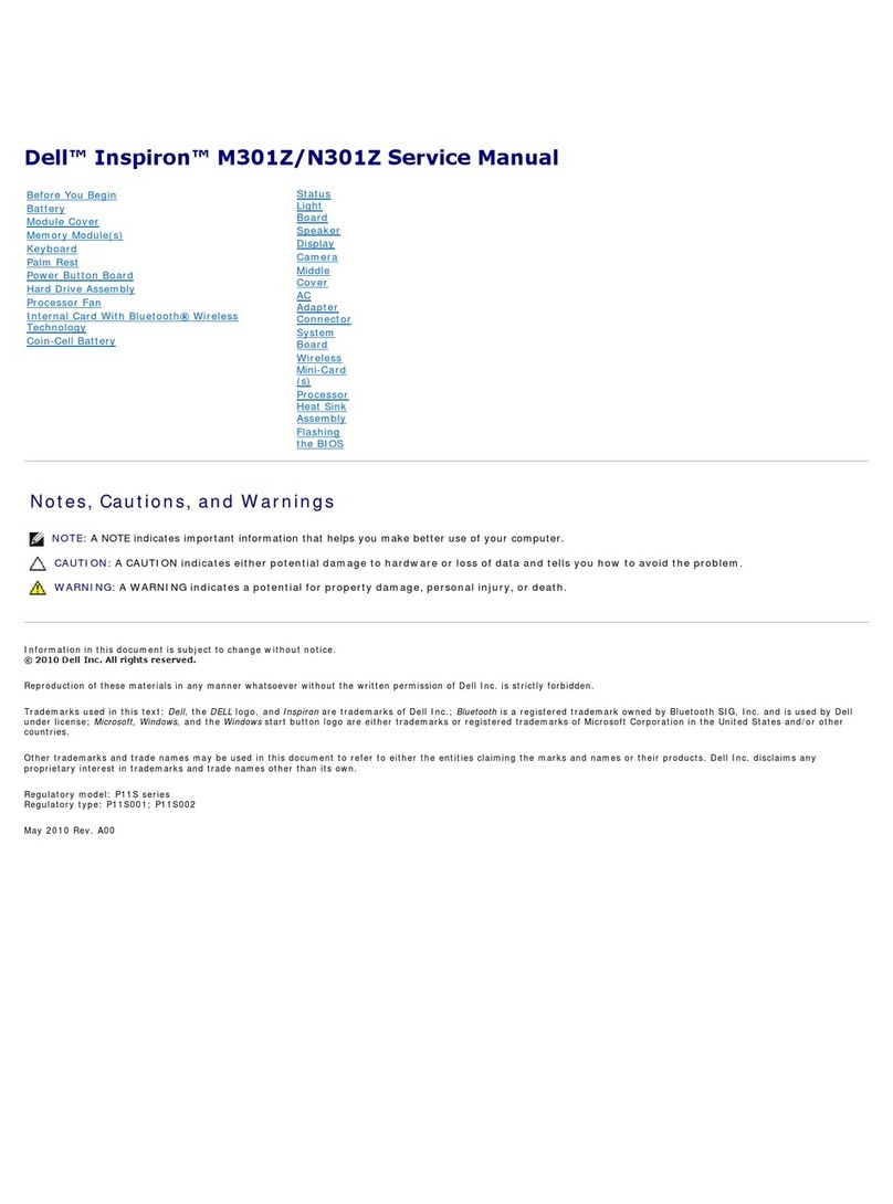 Dell Inspiron 13z N301Z User manual