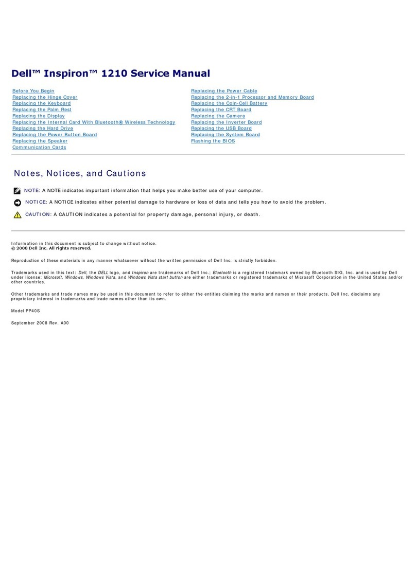 Dell Inspiron 1210 User manual