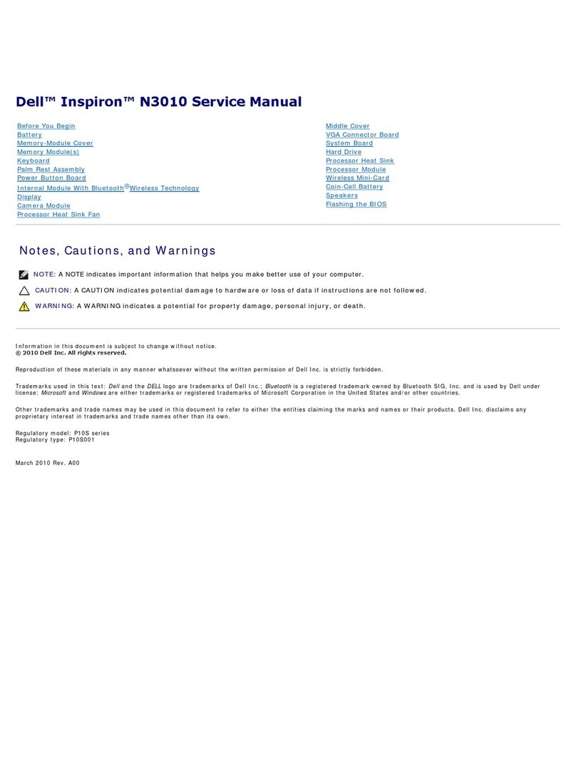 Dell Inspiron 13 N3010 Service manual