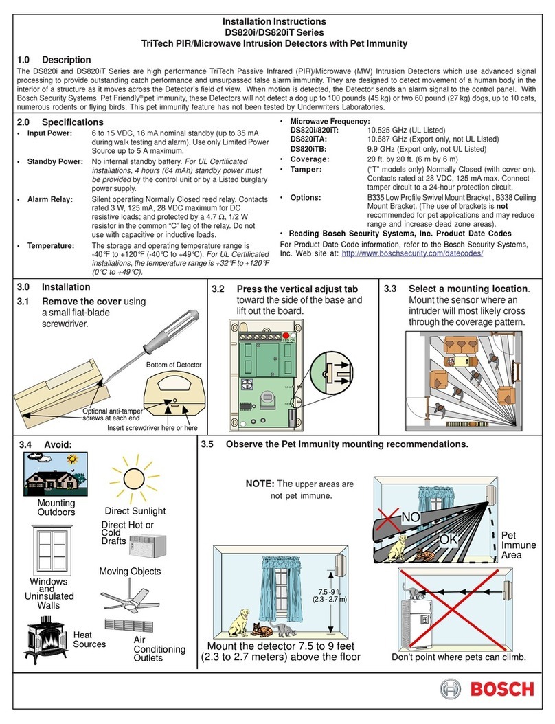 Bosch DS820i Series User manual