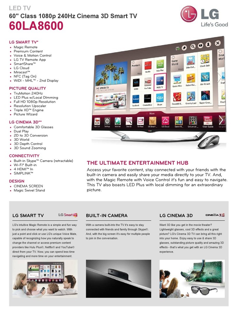 LG 60LA8600 User manual