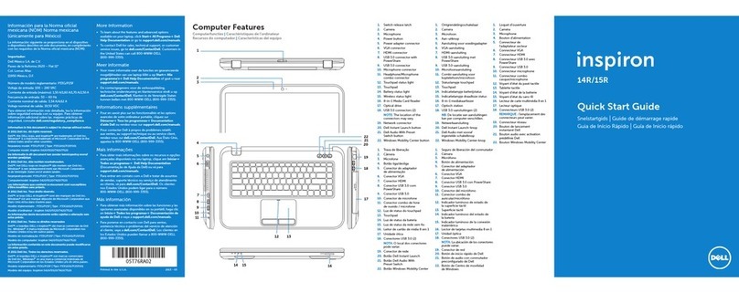 Dell Inspiron 14R 5420 quick start guide