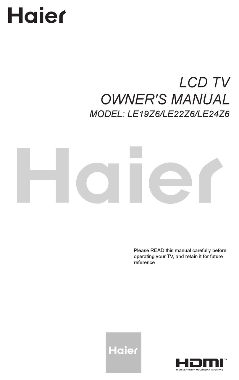 Haier LE22Z6 owner's manual