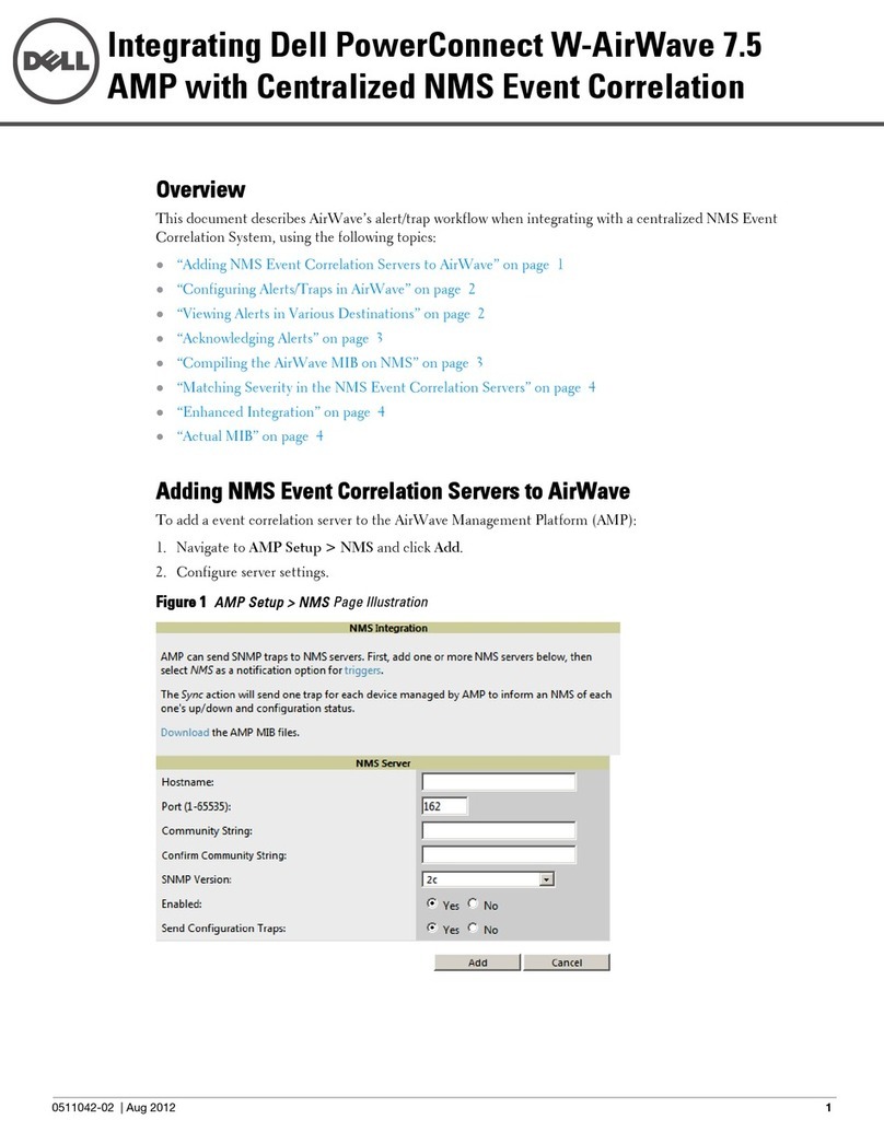 Dell PowerConnect W-Airwave Quick setup guide