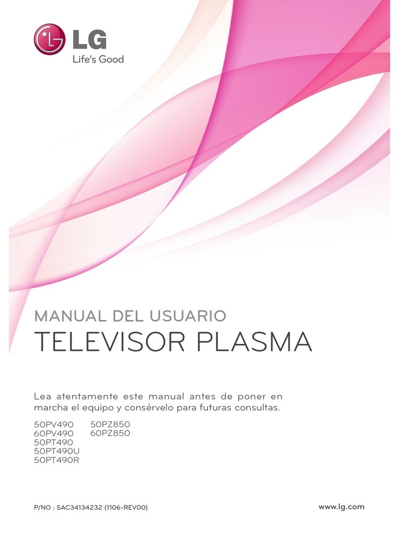 LG 50PV490 User manual