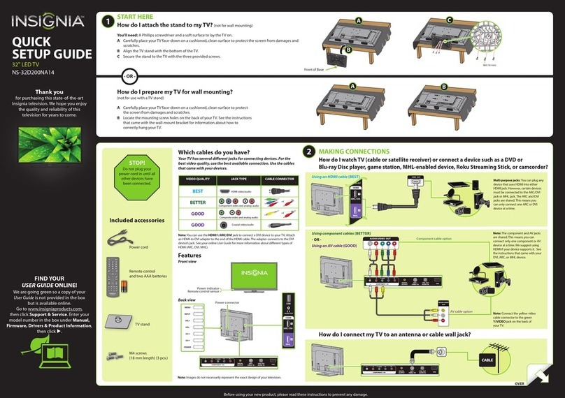 Insignia NS-32D200NA14 User manual