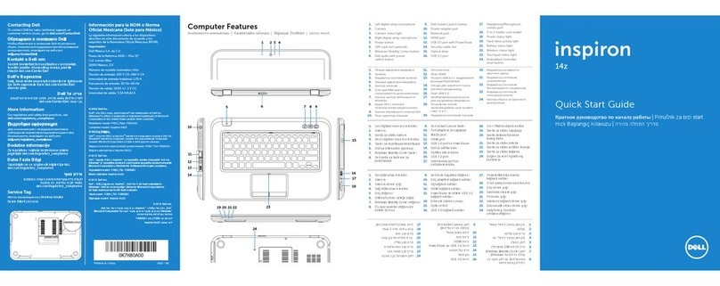 Dell Inspiron 14Z 5423 User manual Dell Inspiron 14Z 5423 User manual