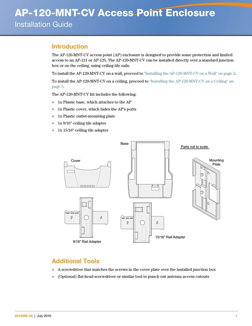 Aruba Networks PowerConnect W-AP124 installation guide