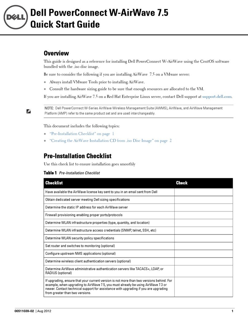 Dell PowerConnect W-Airwave User manual