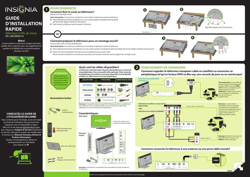 Insignia NS-24E200NA14 Installation and operation manual