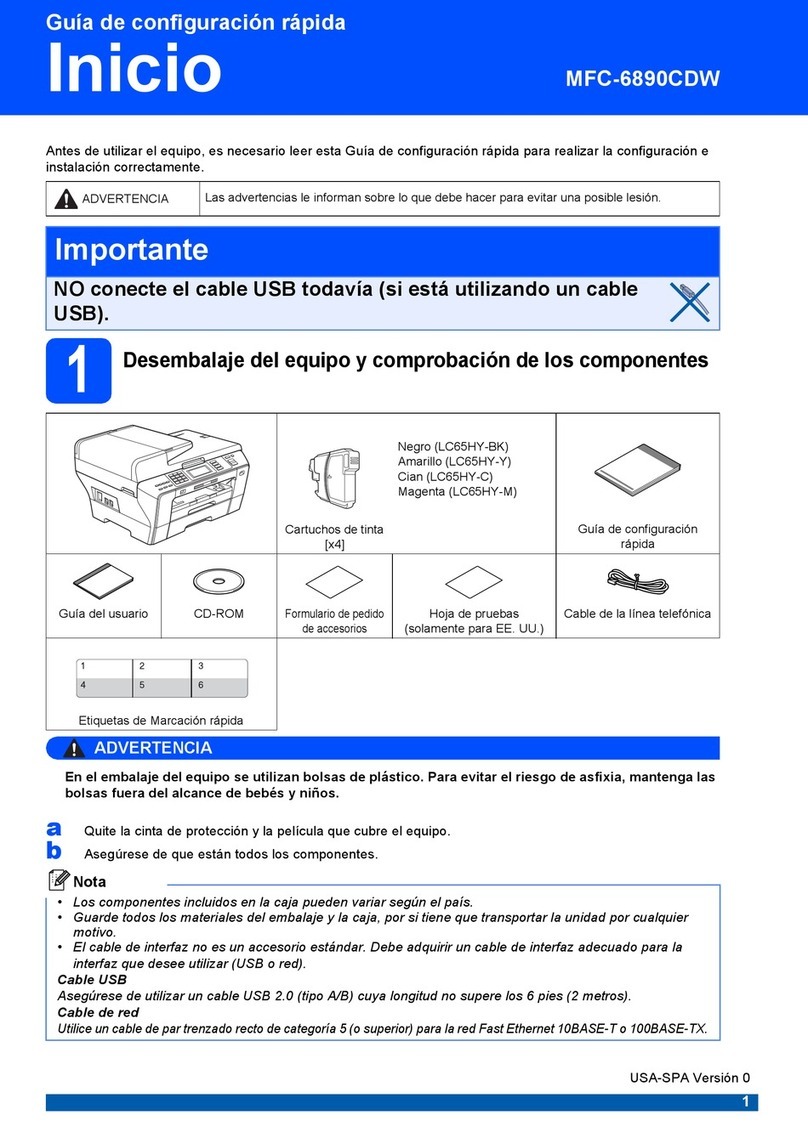 Brother MFC-6890CDW - Color Inkjet - All-in-One User manual