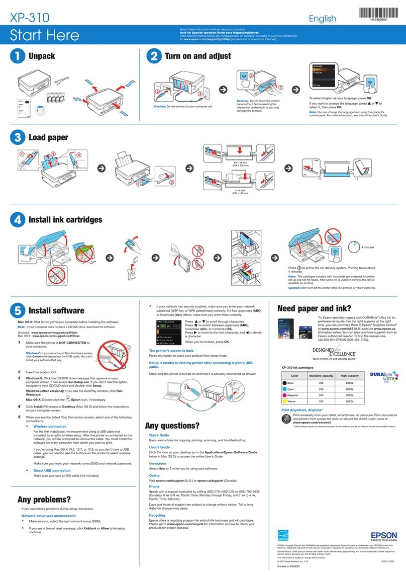 Epson Expression Home XP-310 User manual
