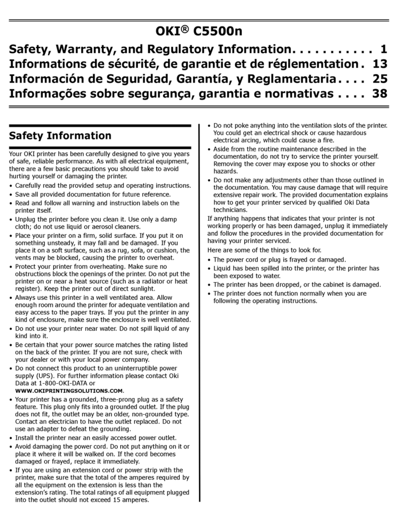Oki C5500n Series Owner's manual