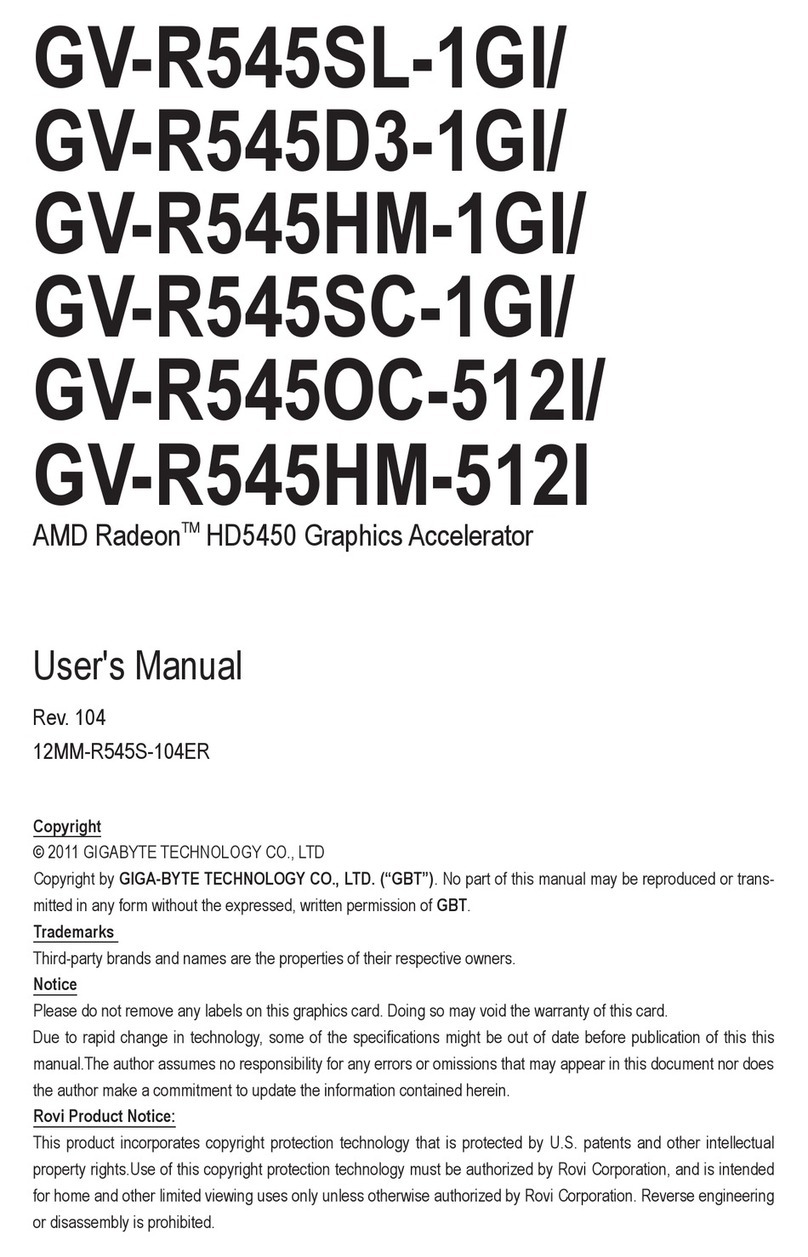 Gigabyte GV-R545SL-1GI User manual