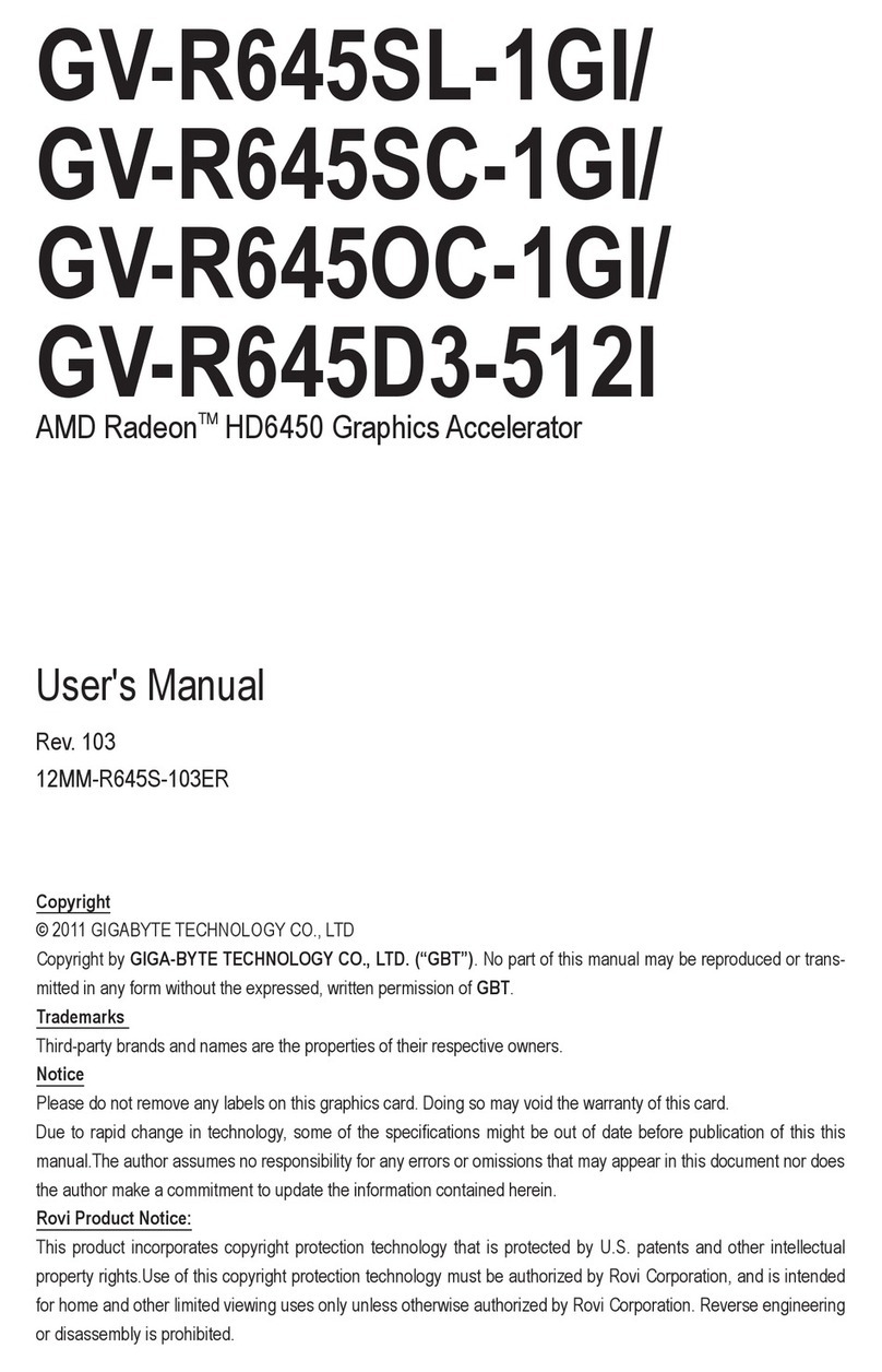 Gigabyte GV-R645SL-1GI user manual