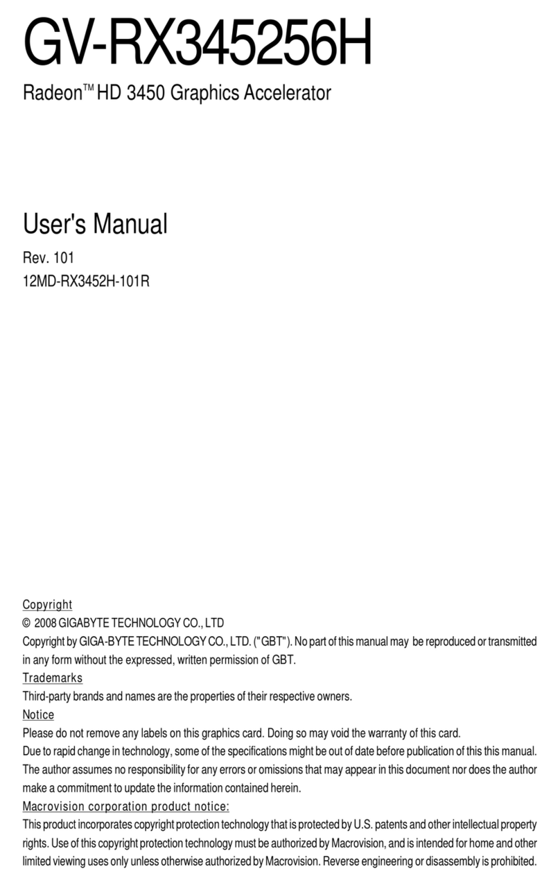 Gigabyte GV-RX345256H user manual