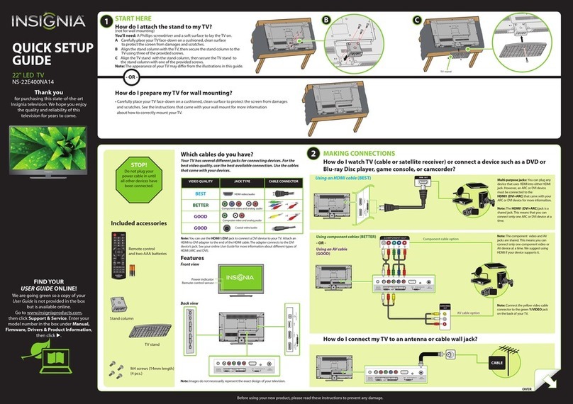 Insignia NS-22E400NA14 User manual