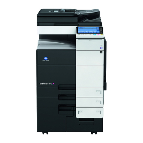 Konica Minolta bizhub C754e Using