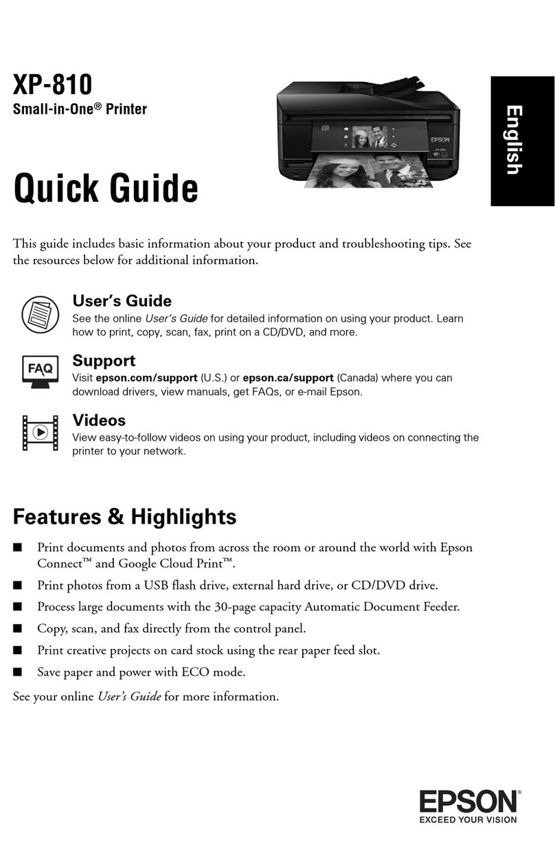 Epson XP-810 User manual