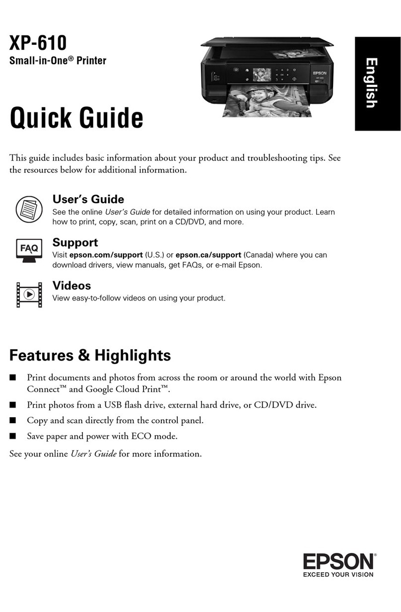 Epson XP-610 quick guide