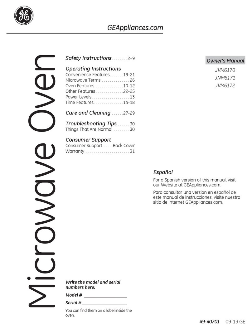 GE JNM6171DFBB User manual