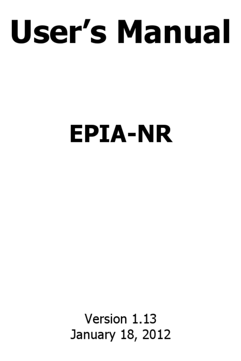 VIA Technologies NR10000EG - VIA EPIA Nano ITX Motherboard User manual