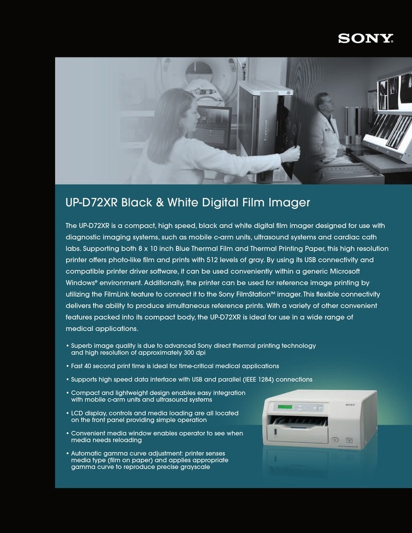 Sony UP-D72XR User manual