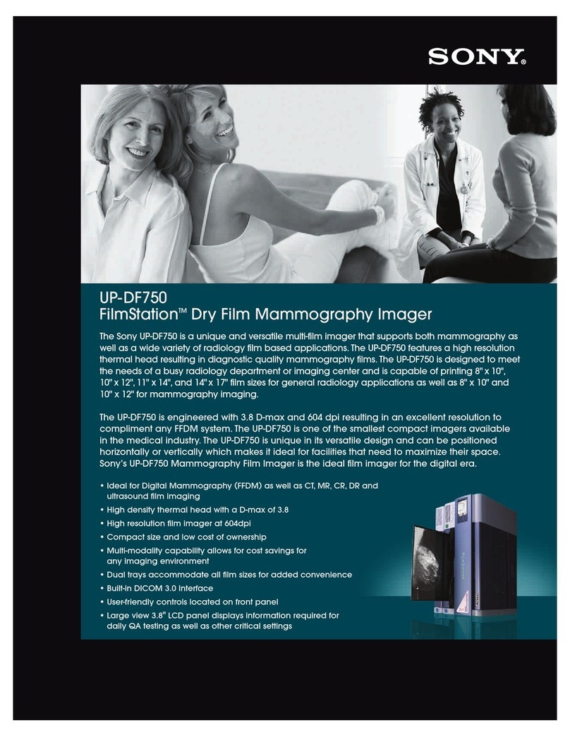 Sony FilmStation UP-DF750 Specification sheet