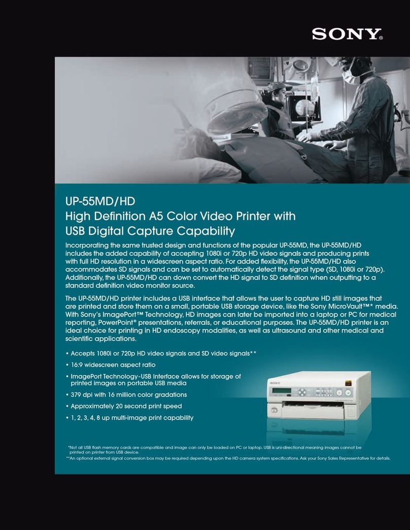 Sony UP55MD User manual
