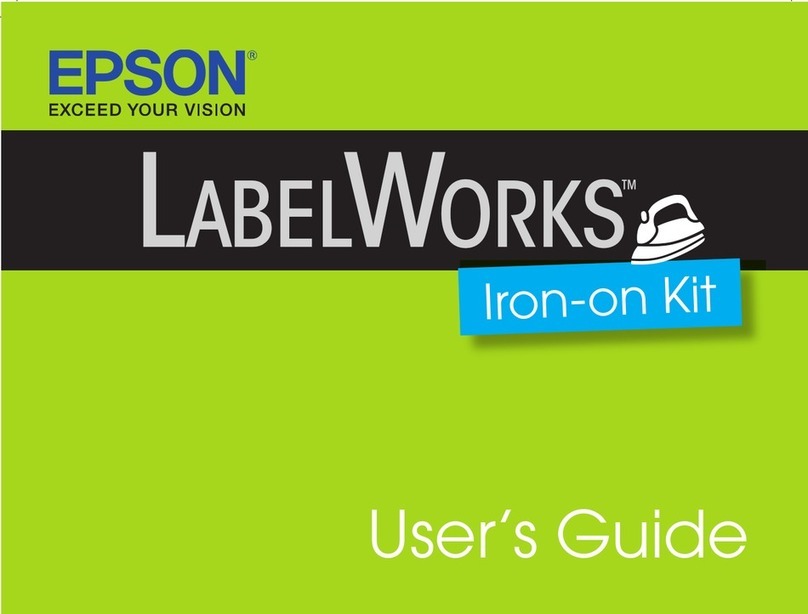 Epson LabelWorks Iron-on Kit User manual