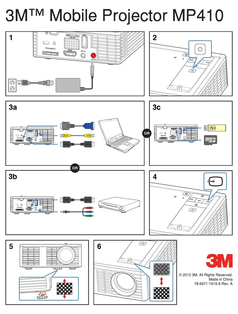 3M MP410 Specification sheet