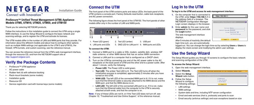 NETGEAR UTM5 - ProSecure Unified Threat Management... User manual