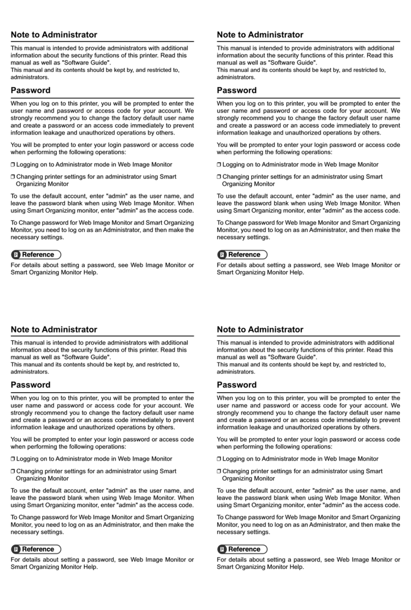 Ricoh C220S - Aficio SP Color Laser Instruction Manual
