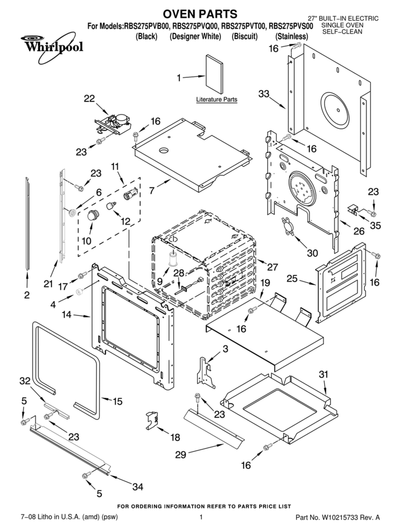 Whirlpool RBS275PVB00 parts list