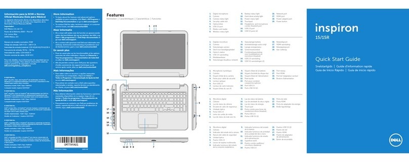 Dell Inspiron 15 3537 quick start guide