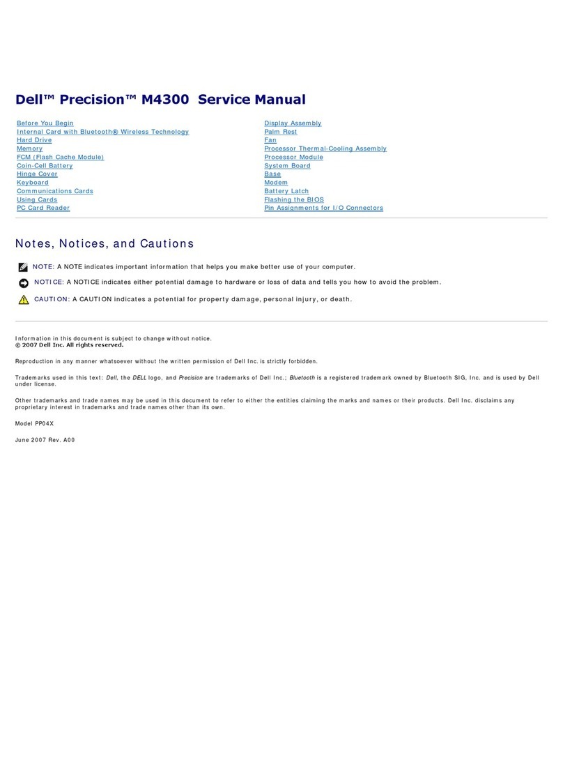 Dell Precision M4300 User manual