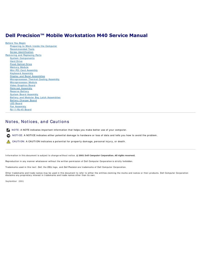 Dell Precision M40 User manual