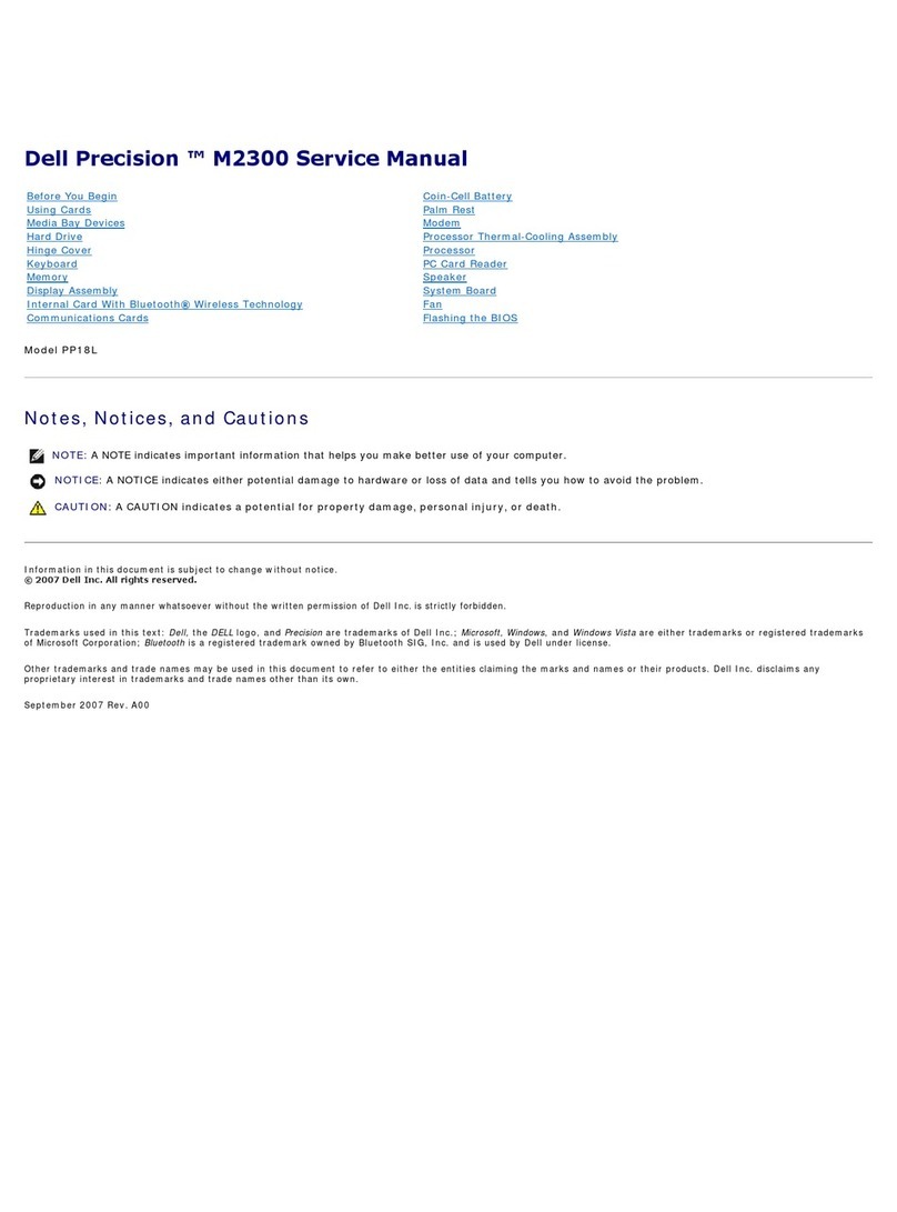 Dell Precision M2300 User manual