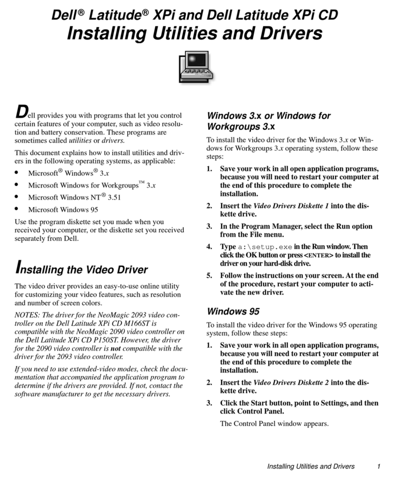 Dell Latitude XPi CD User manual Dell Latitude XPi CD User manual