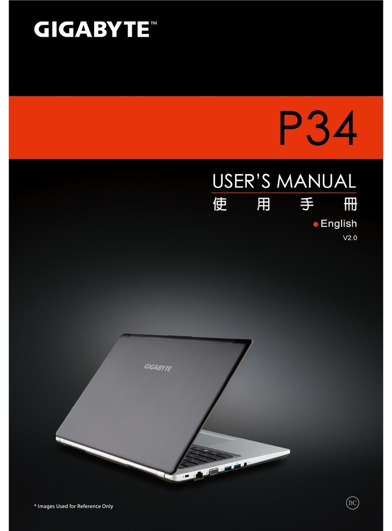 Gigabyte P34G User manual Gigabyte P34G User manual